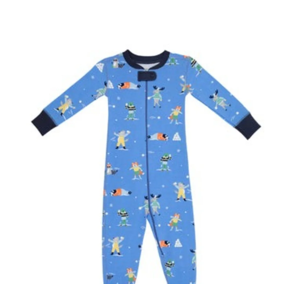 NWT 2T TBBC Beaufort Bonnet Knox's Night Night Snow Much Fun Pajamas PJs Cotton
